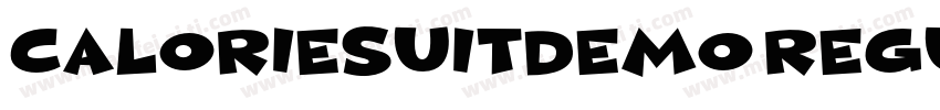 CalorieSuitDEMO Regular字体转换